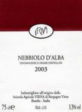 Nebbiolo d'Alba DOC 2003