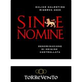 Salice Salentino Rosso Riserva DOC Sine Nomine 2003
